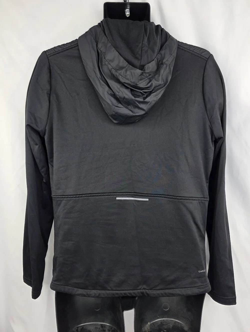 Skora Men's Black Hooded Light Quilted Running Jacket Size Small (35-36) AG-3465 - Picture 11 of 13